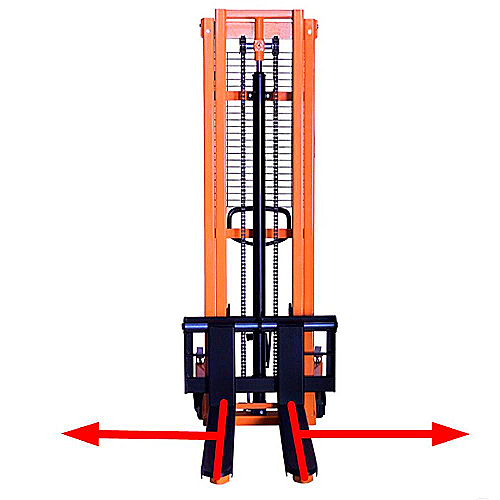 Штабелер гидравлический 1.5 тонны NU-LIFT PA1516A раздвижные вила