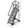 Платформенные лестницы KPL 1500 (5 ступенек)