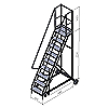 Платформенные лестницы KPL 2250 (9 ступенек)
